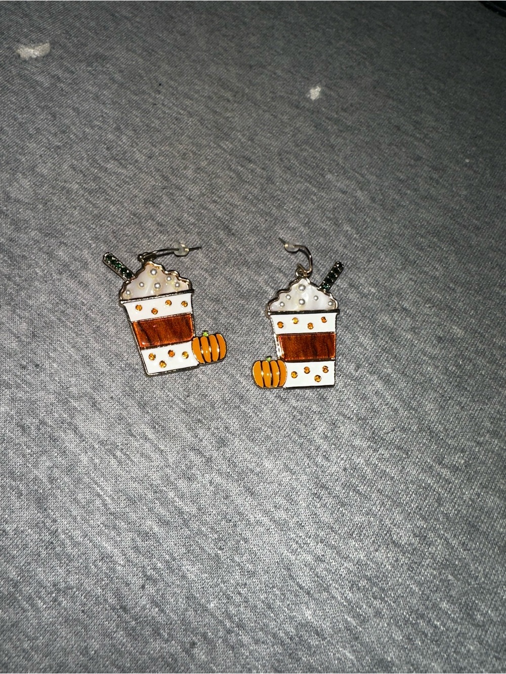 Torrid pumpkin spice latte earrings